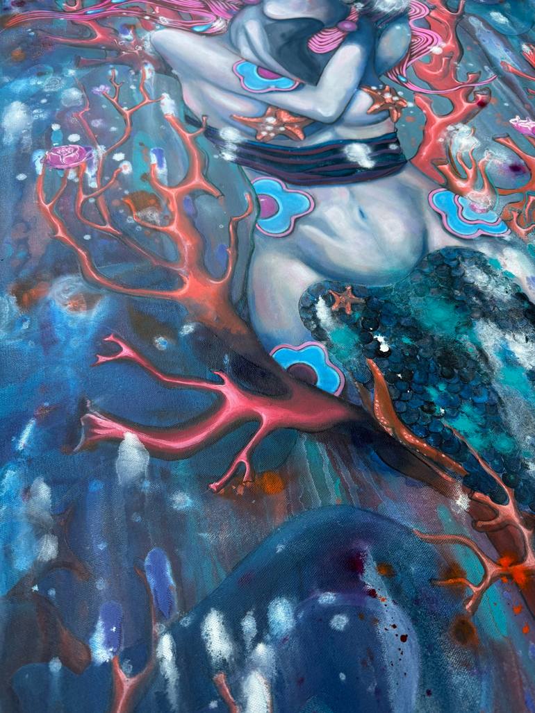 Original Pop Art Body Painting by Mira Sezar