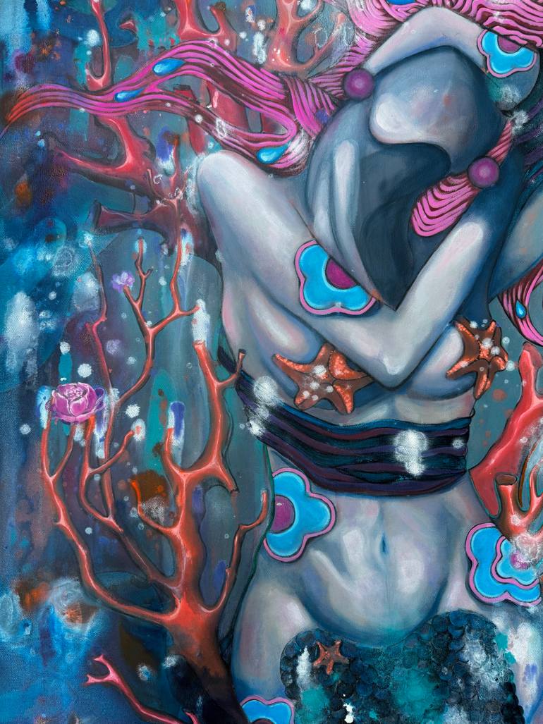 Original Pop Art Body Painting by Mira Sezar