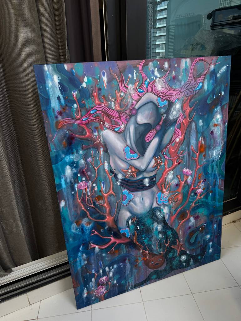 Original Pop Art Body Painting by Mira Sezar