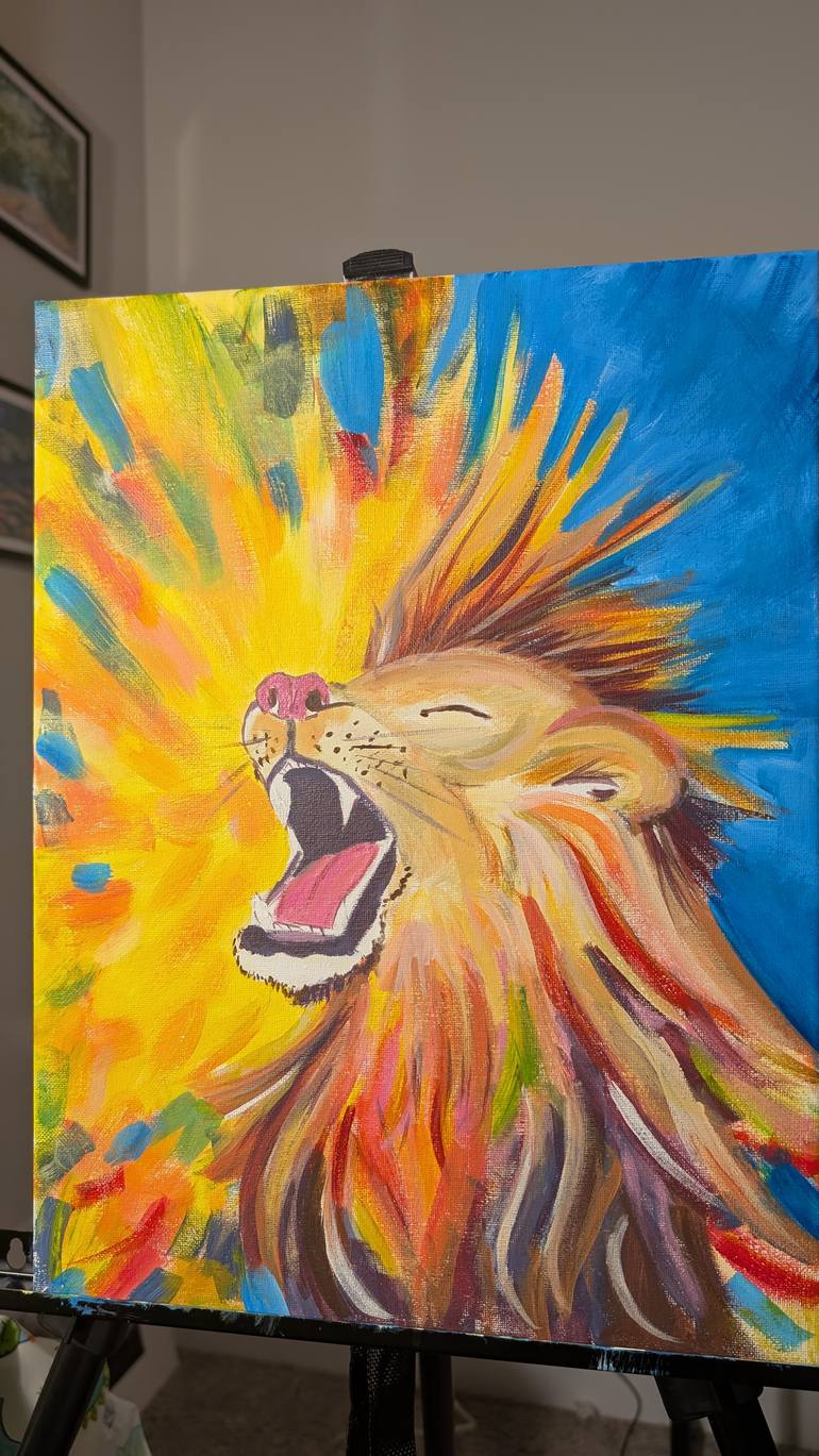Original Figurative Animal Painting by Tatiana Nikitina