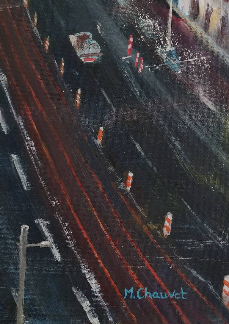 Original Figurative Cities Painting by Mathilde Chauvet