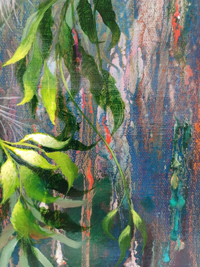 Original Abstract Expressionism Animal Painting by Jihea Kim