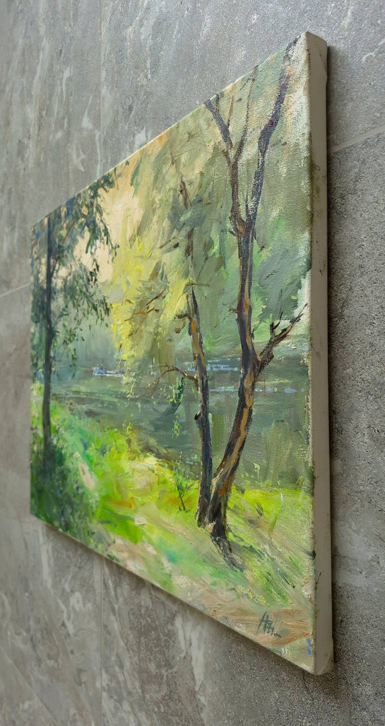 Original Impressionism Landscape Painting by Artem Bilobrovskyi
