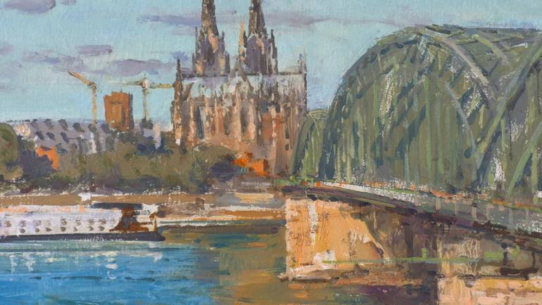 Original Impressionism Landscape Painting by Artem Bilobrovskyi