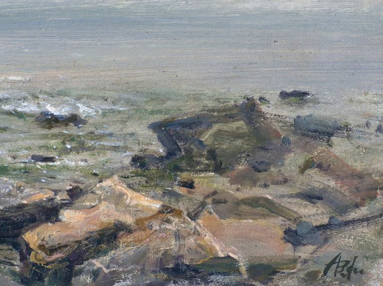 Original Impressionism Seascape Painting by Artem Bilobrovskyi