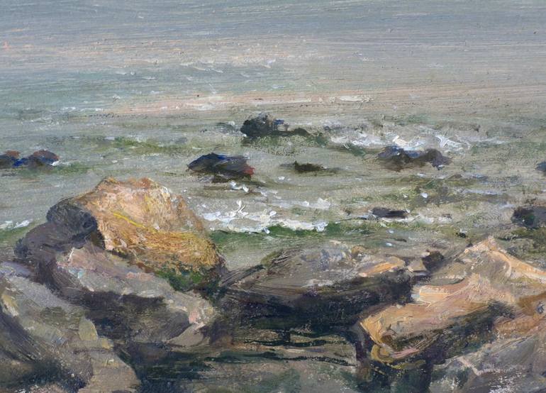 Original Impressionism Seascape Painting by Artem Bilobrovskyi