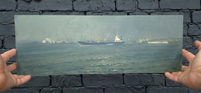 Original Impressionism Seascape Painting by Artem Bilobrovskyi
