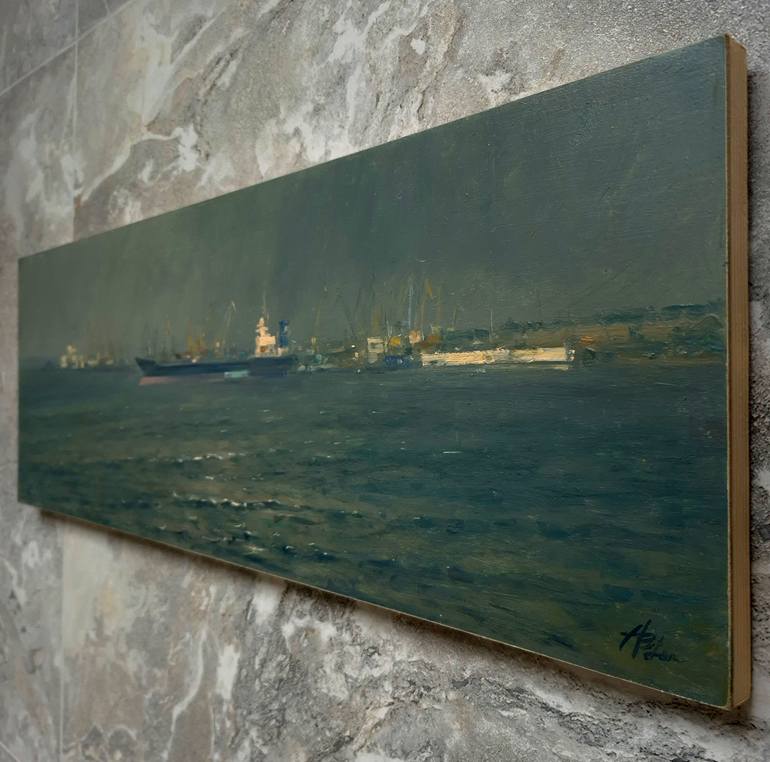 Original Impressionism Seascape Painting by Artem Bilobrovskyi