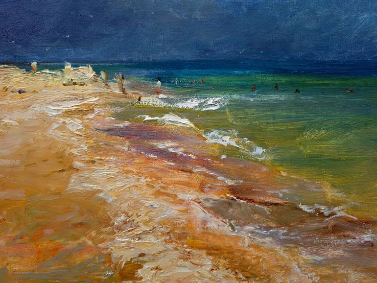Original Impressionism Seascape Painting by Artem Bilobrovskyi