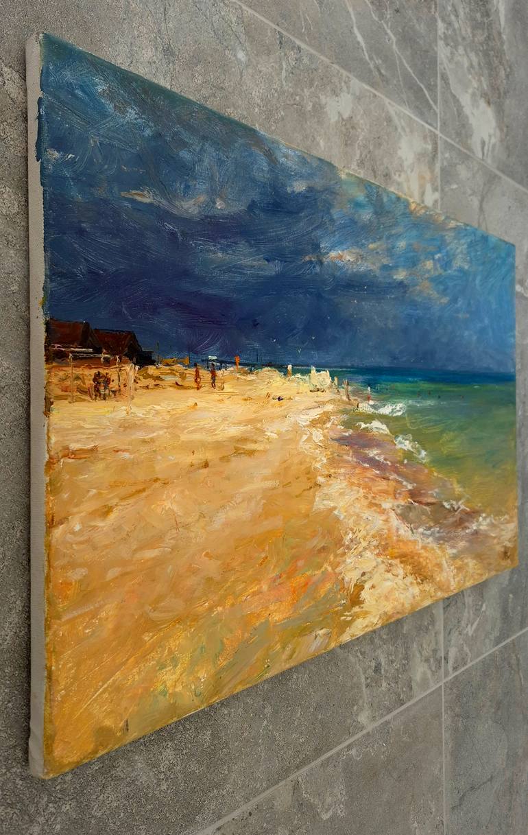 Original Impressionism Seascape Painting by Artem Bilobrovskyi