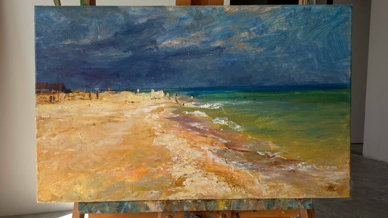 Original Impressionism Seascape Painting by Artem Bilobrovskyi