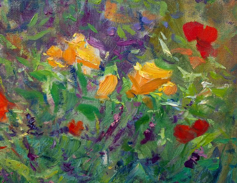 Original Impressionism Floral Painting by Artem Bilobrovskyi