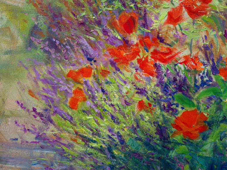 Original Impressionism Floral Painting by Artem Bilobrovskyi