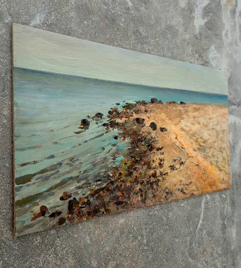 Original Impressionism Seascape Painting by Artem Bilobrovskyi