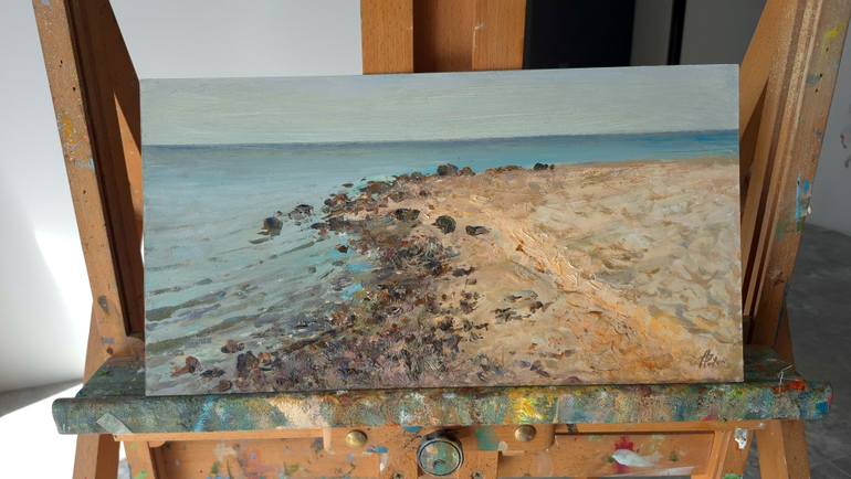 Original Impressionism Seascape Painting by Artem Bilobrovskyi