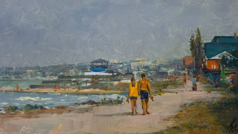 Original Impressionism Landscape Painting by Artem Bilobrovskyi