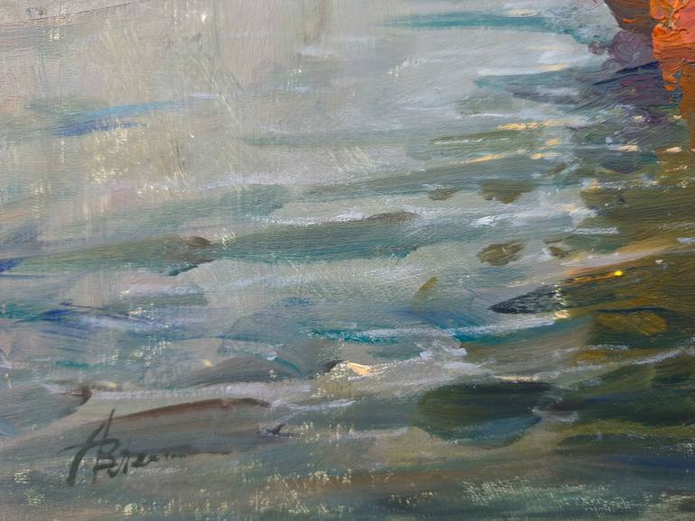 Original Impressionism Seascape Painting by Artem Bilobrovskyi
