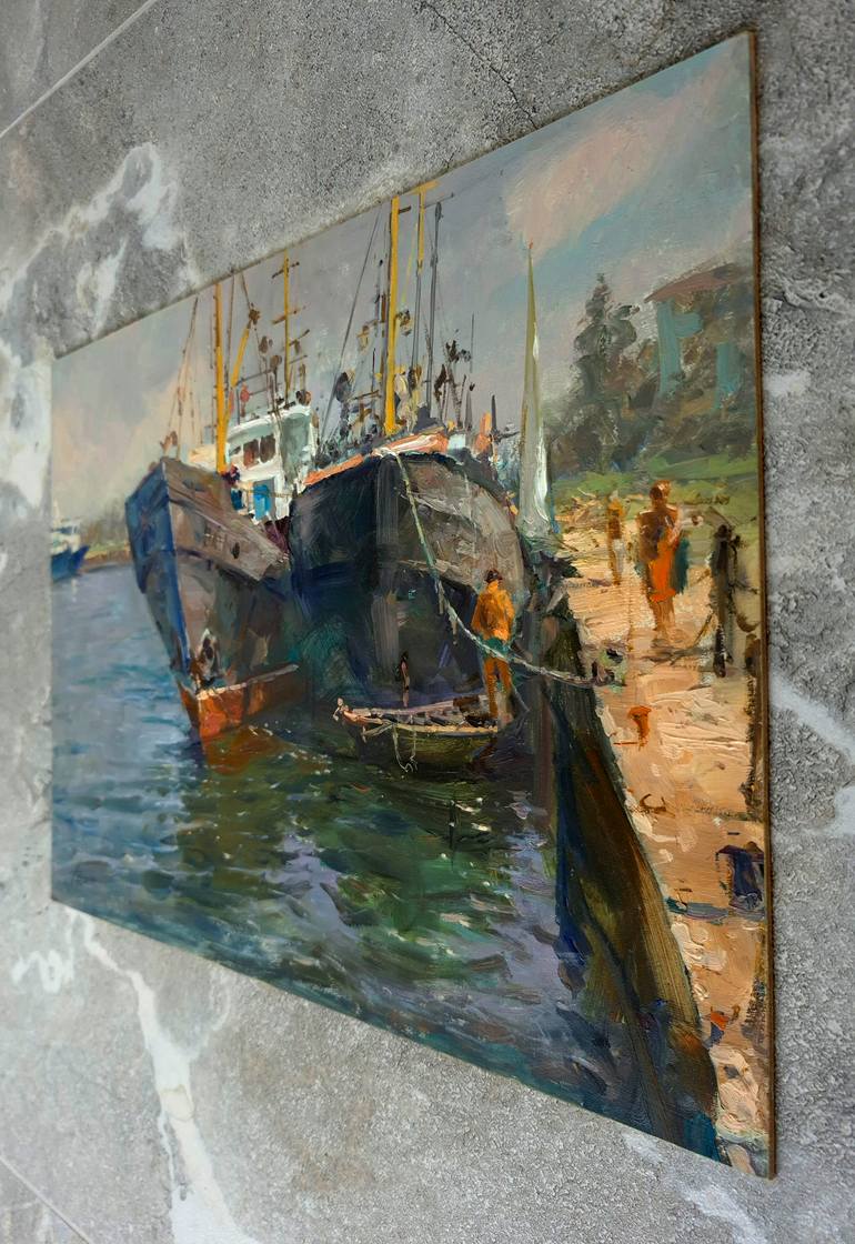 Original Impressionism Seascape Painting by Artem Bilobrovskyi