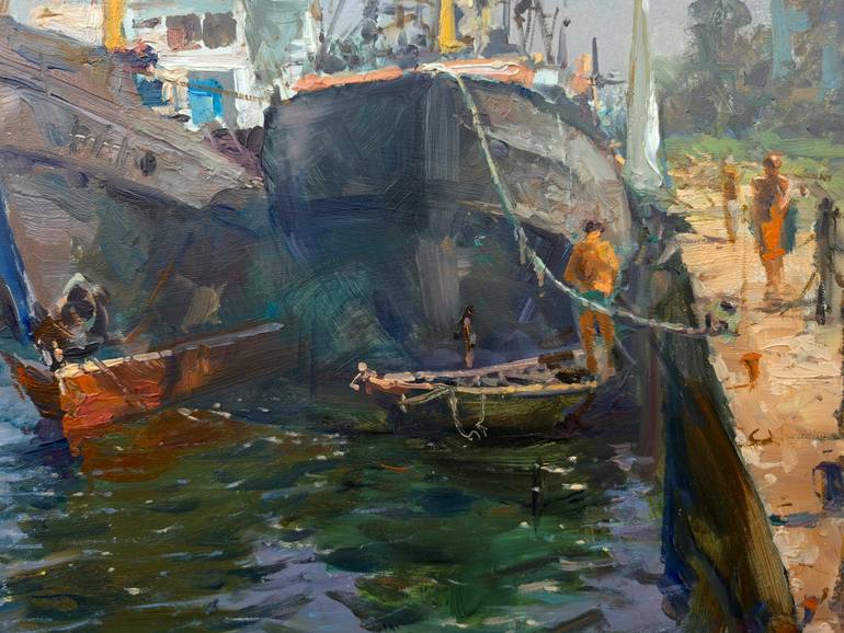 Original Impressionism Seascape Painting by Artem Bilobrovskyi