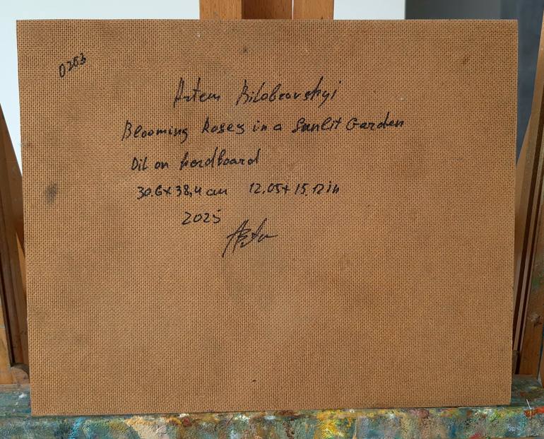Original Impressionism Floral Painting by Artem Bilobrovskyi