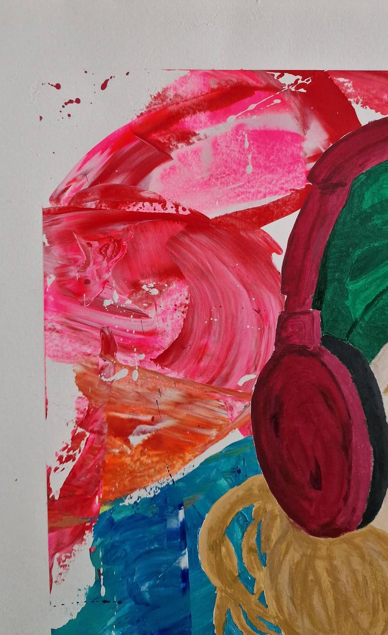 Original Abstract Expressionism Pop Culture/Celebrity Painting by Sergio Cro
