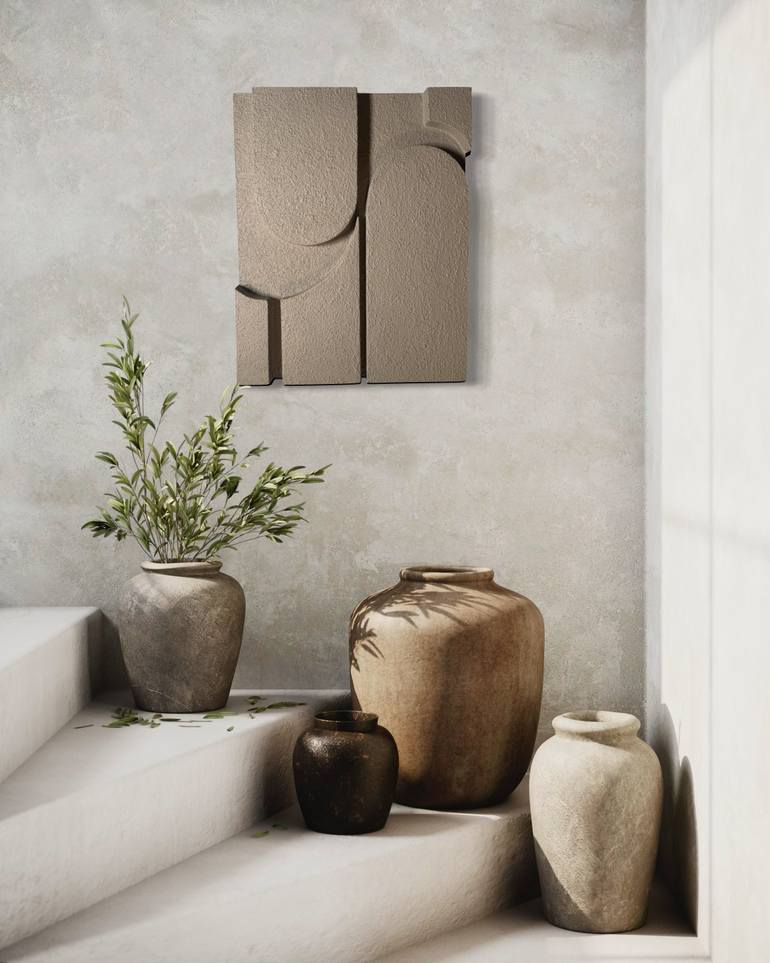 Original Geometric Abstract Sculpture by Tori Grin