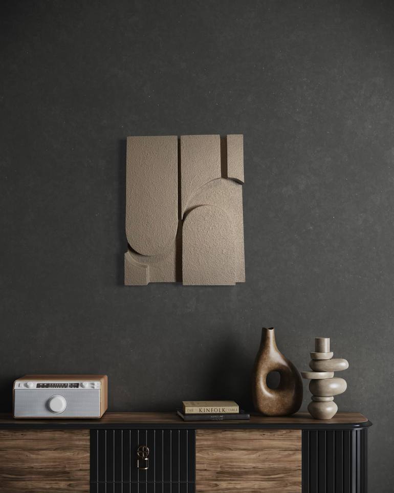 Original Geometric Abstract Sculpture by Tori Grin
