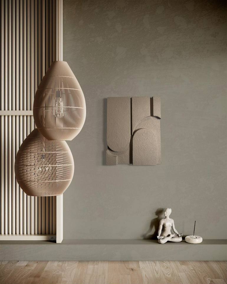 Original Geometric Abstract Sculpture by Tori Grin