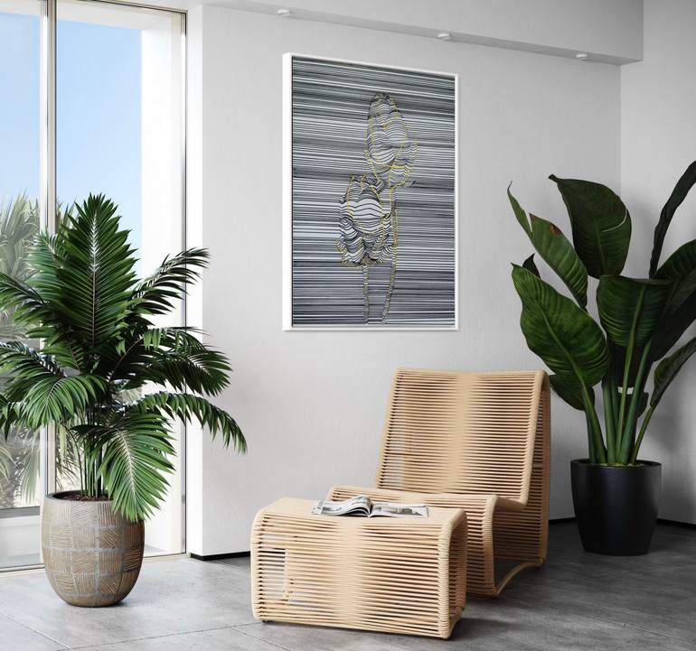 Original Abstract Botanic Drawing by Tori Grin