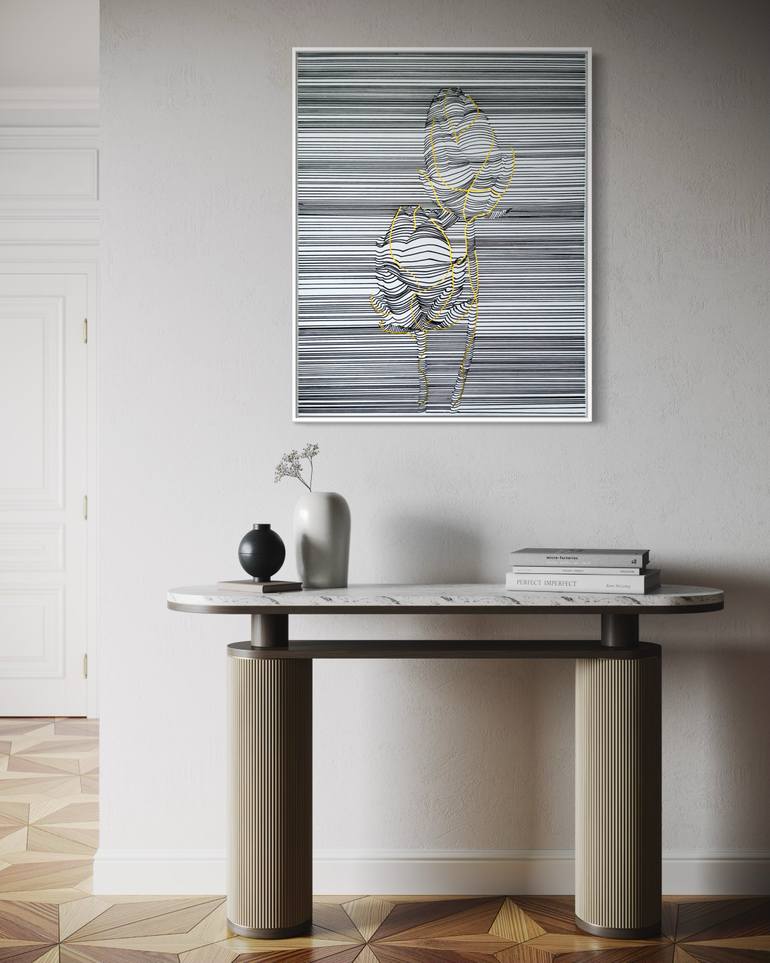 Original Abstract Botanic Drawing by Tori Grin