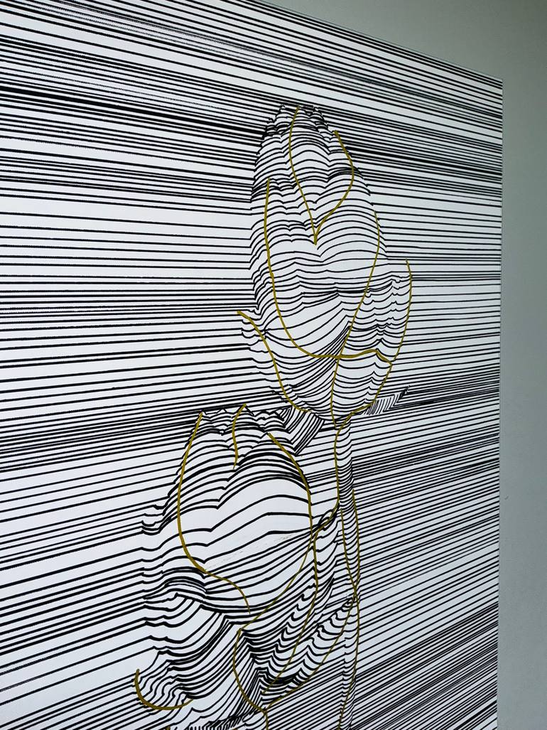Original Abstract Botanic Drawing by Tori Grin