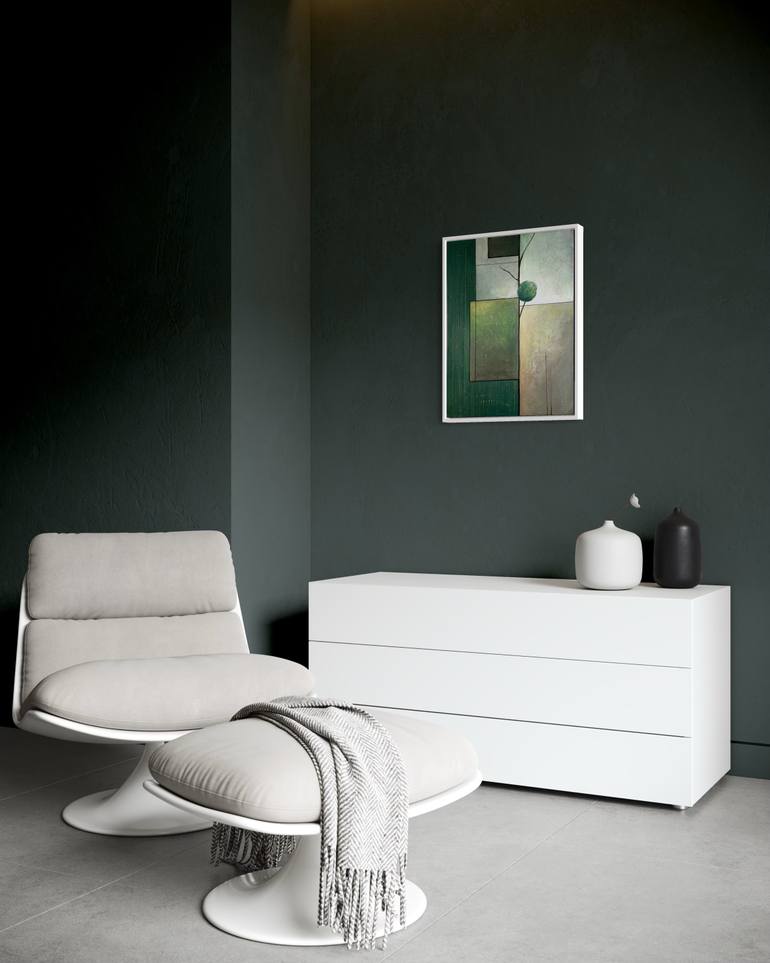 Original Geometric Abstract Mixed Media by Tori Grin