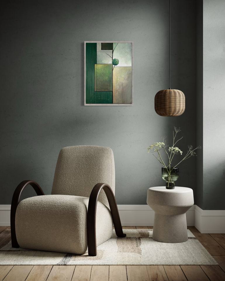 Original Geometric Abstract Mixed Media by Tori Grin