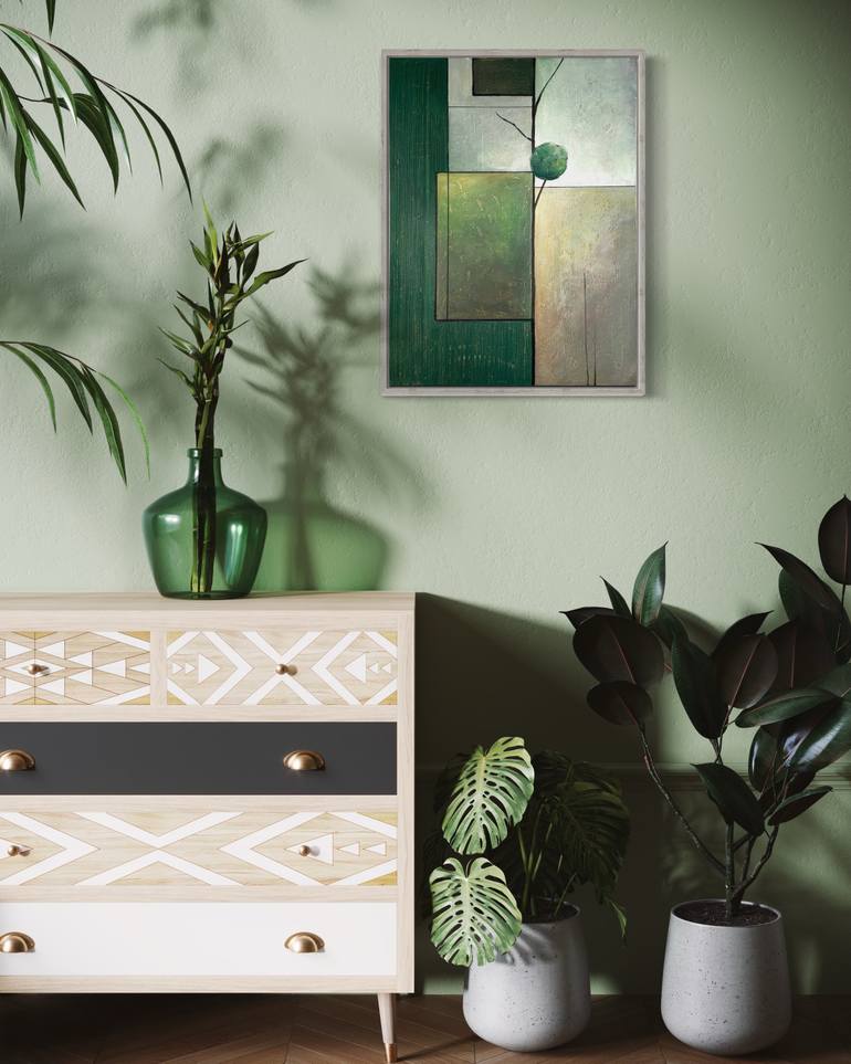 Original Geometric Abstract Mixed Media by Tori Grin