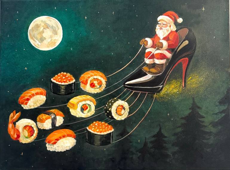 Santa Claus paintings | Saatchi Art