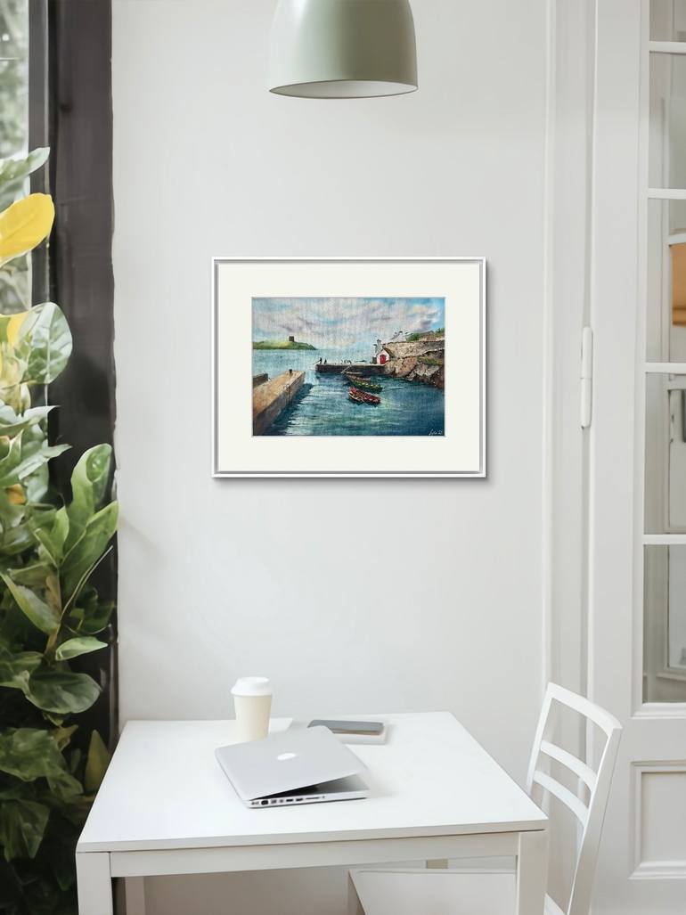 Original Impressionism Boat Painting by Natalya Gulina