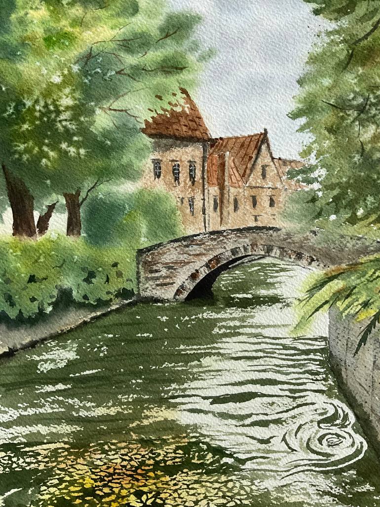 Original Impressionism Architecture Painting by Natalya Gulina
