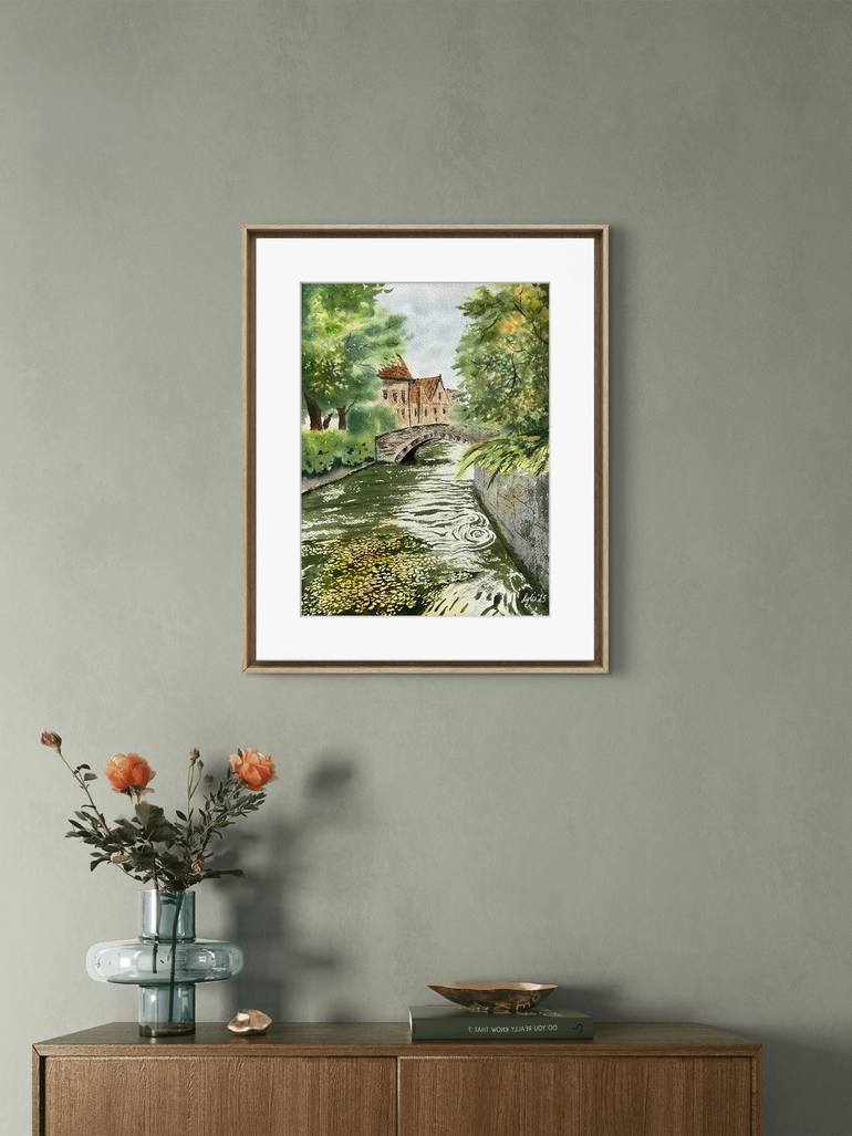 Original Impressionism Architecture Painting by Natalya Gulina