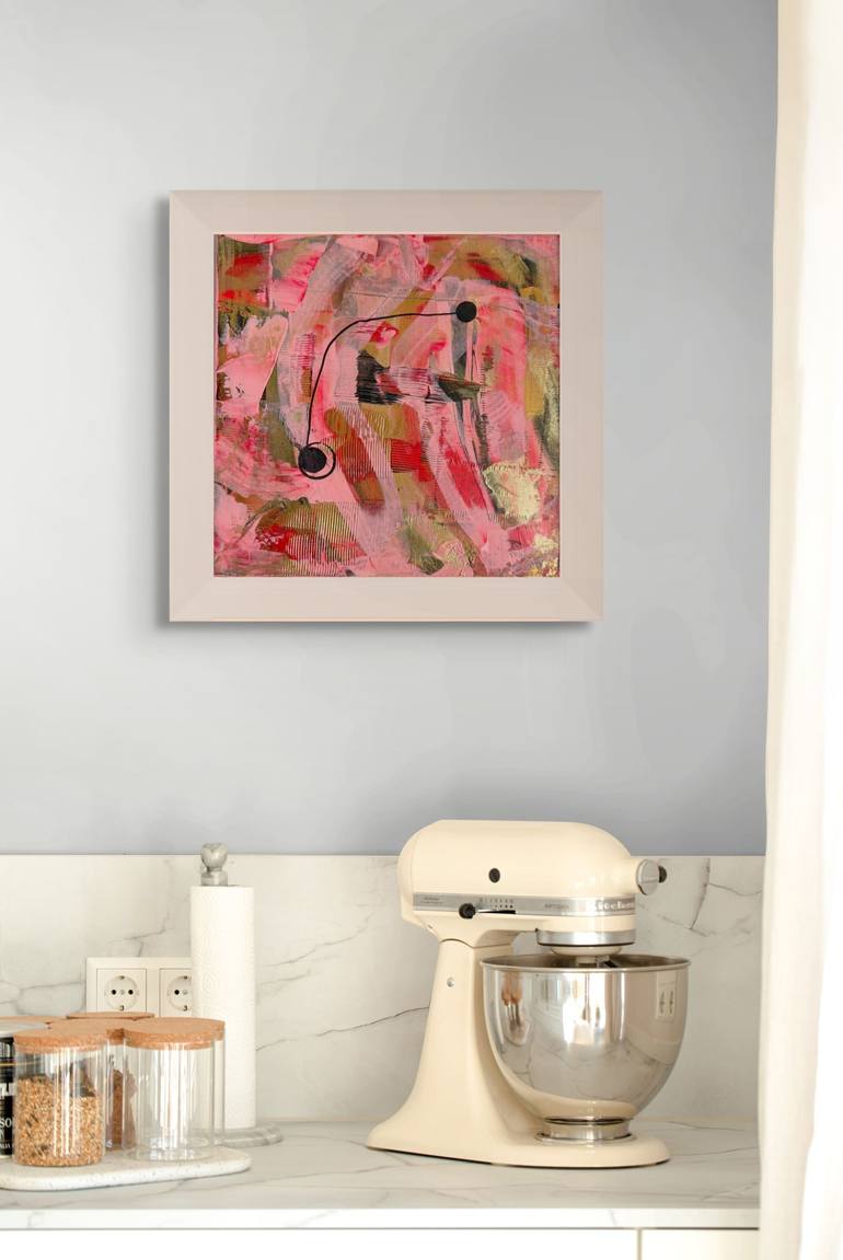 Original Abstract Expressionism Abstract Painting by Julia Poplawska