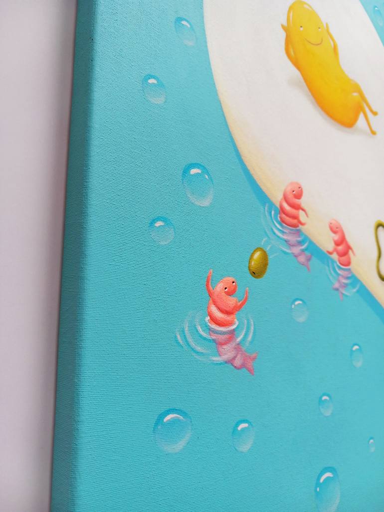 Original Color Field Painting Food & Drink Painting by Katia Vigovskaya