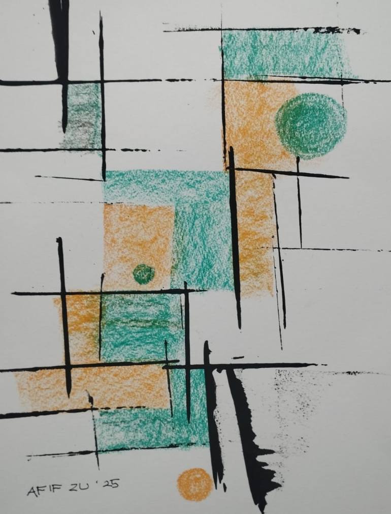 Original Abstract Painting by Afif Zufrianto