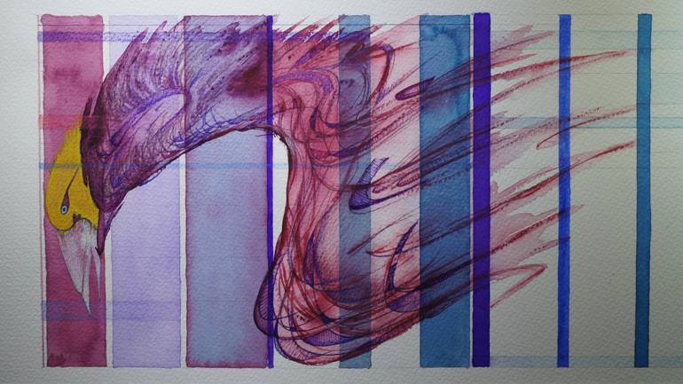 Original Abstract Expressionism Abstract Mixed Media by Francisco Orellana Lara
