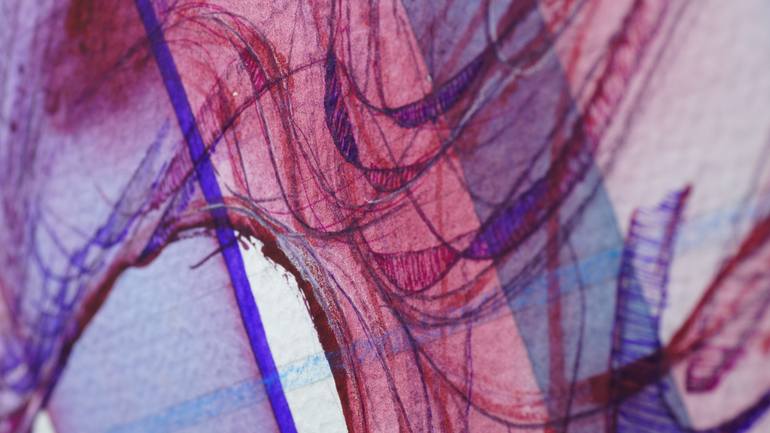 Original Abstract Expressionism Abstract Mixed Media by Francisco Orellana Lara
