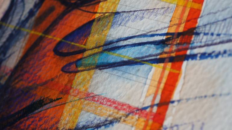 Original Abstract Expressionism Abstract Mixed Media by Francisco Orellana Lara