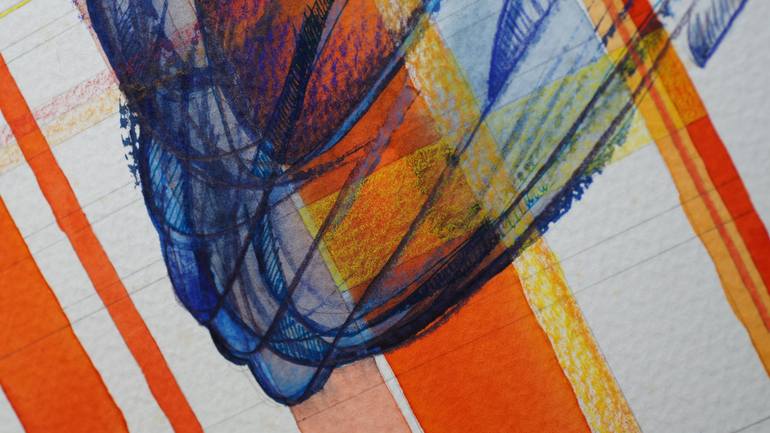 Original Abstract Expressionism Abstract Mixed Media by Francisco Orellana Lara