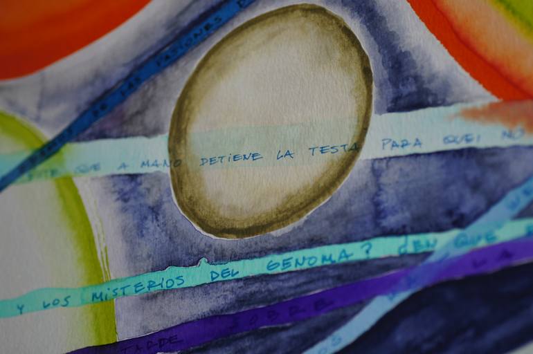 Original Abstract Expressionism Abstract Mixed Media by Francisco Orellana Lara