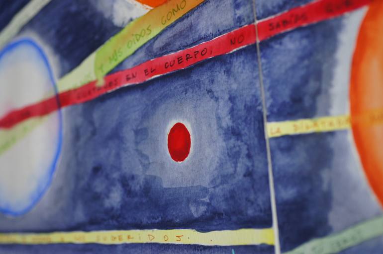 Original Abstract Expressionism Abstract Mixed Media by Francisco Orellana Lara