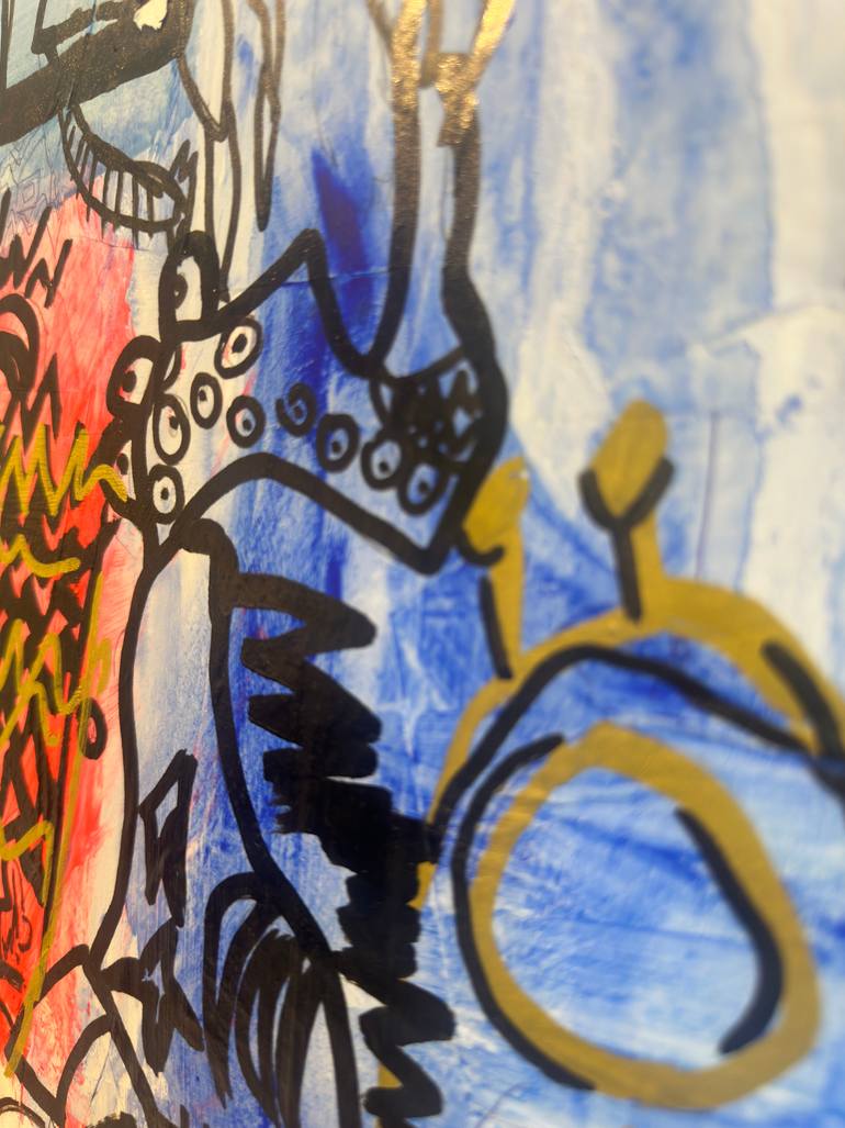 Original Abstract Expressionism Abstract Painting by Quentin Milo Pomel
