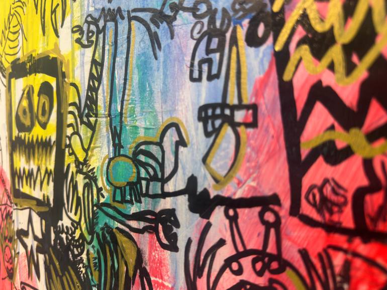 Original Abstract Expressionism Abstract Painting by Quentin Milo Pomel