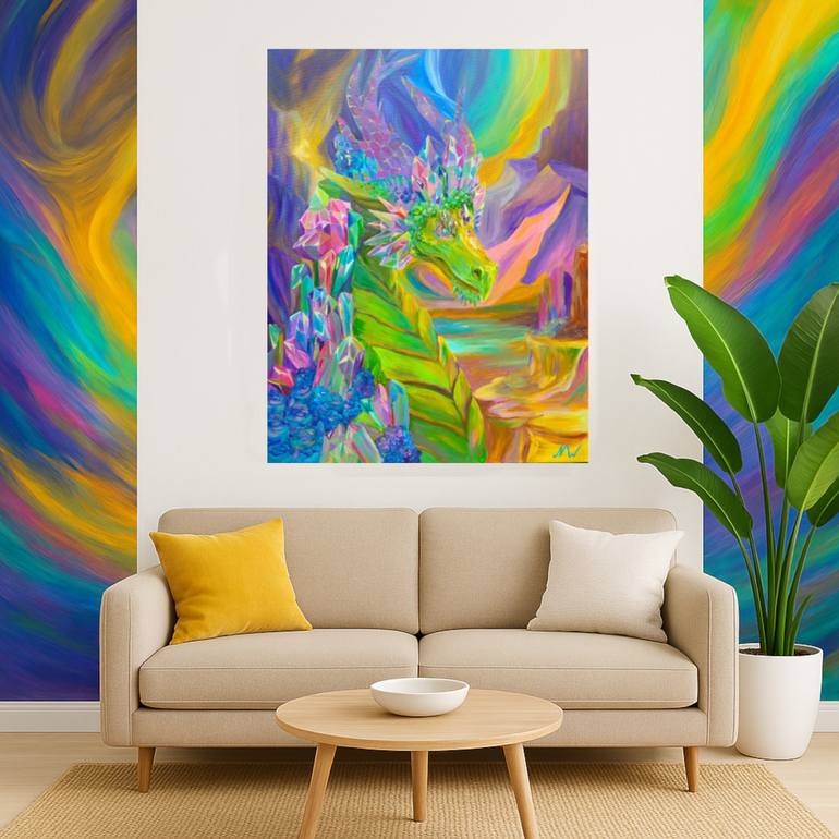 Original Surrealism Fantasy Painting by Natalia Wilkinson